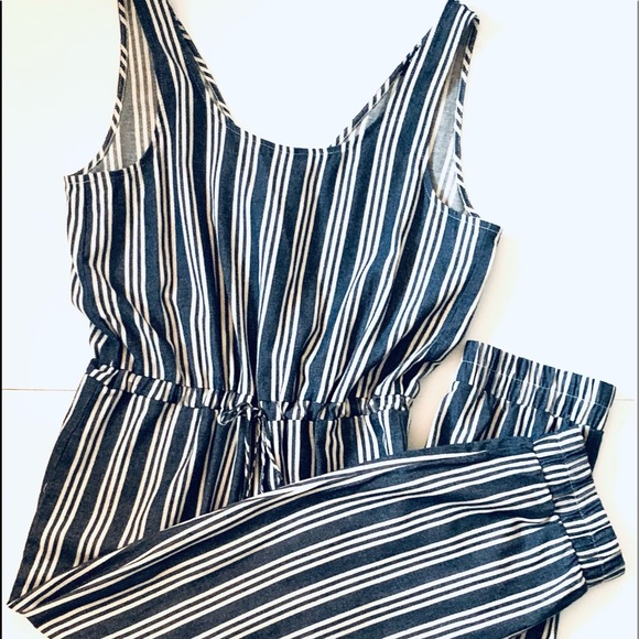 Anthropologie Drew Striped Jumpsuit Size L NWT - Picture 9 of 11